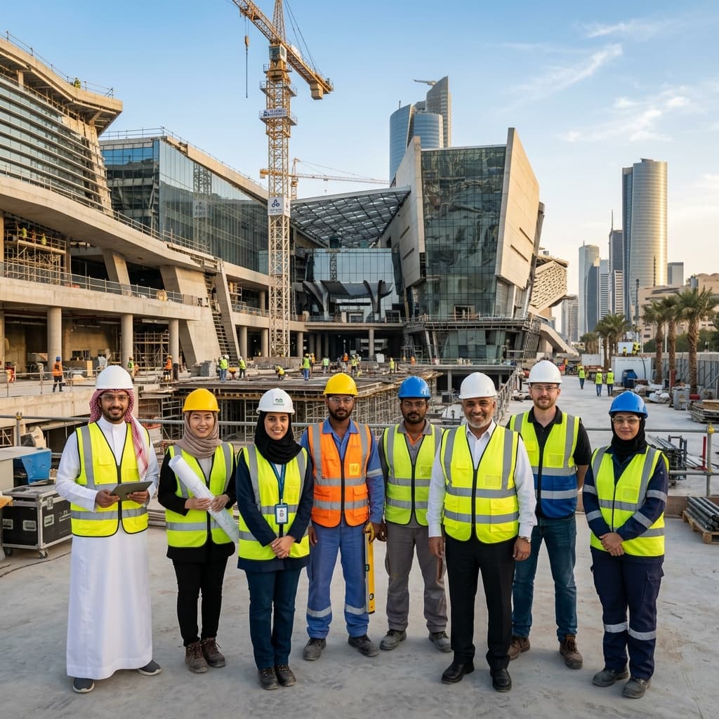 Yuksel Saudia professional engineering and safety team on-site